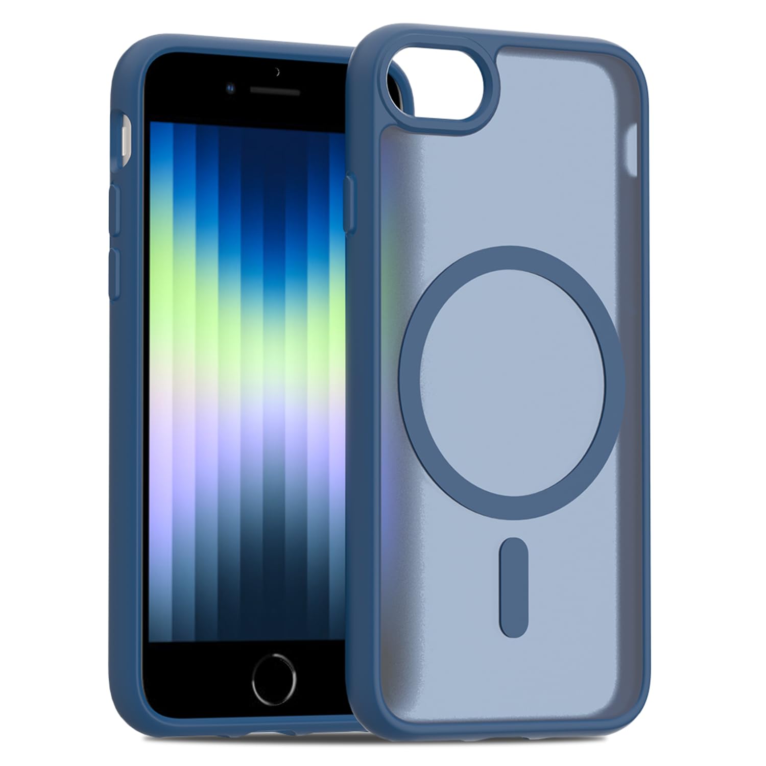 Amazon.com: PinLiSheng Magnetic for iPhone SE3/SE2/8/7 Case Blue